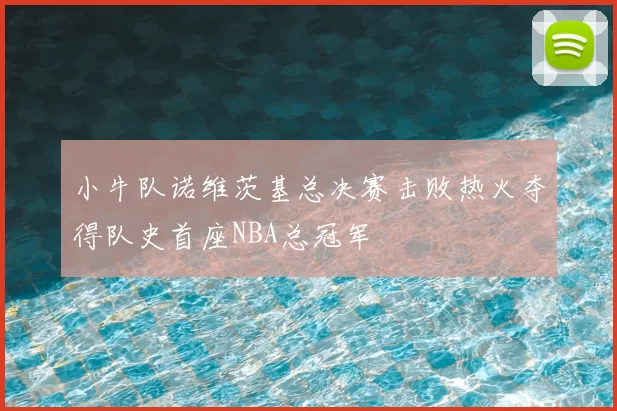 小牛队诺维茨基总决赛击败热火夺得队史首座NBA总冠军